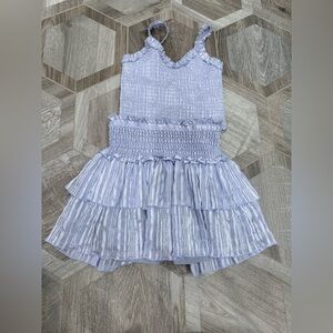 Katie J NYC Light Purple Smocked Top
